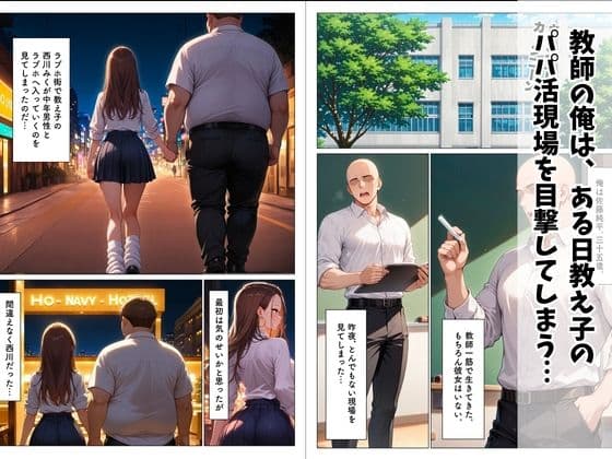パパ活を繰り返すギャルが担任のでかチンに堕ちる話 サンプル 1