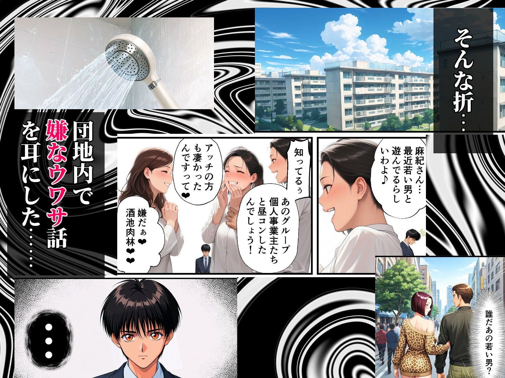 団地妻NTR〜清楚妻が早漏雑魚ちんこ(ダンナ)に欲求不満爆発? NN(生中だし)オフ会しちゃった話〜 サンプル 5