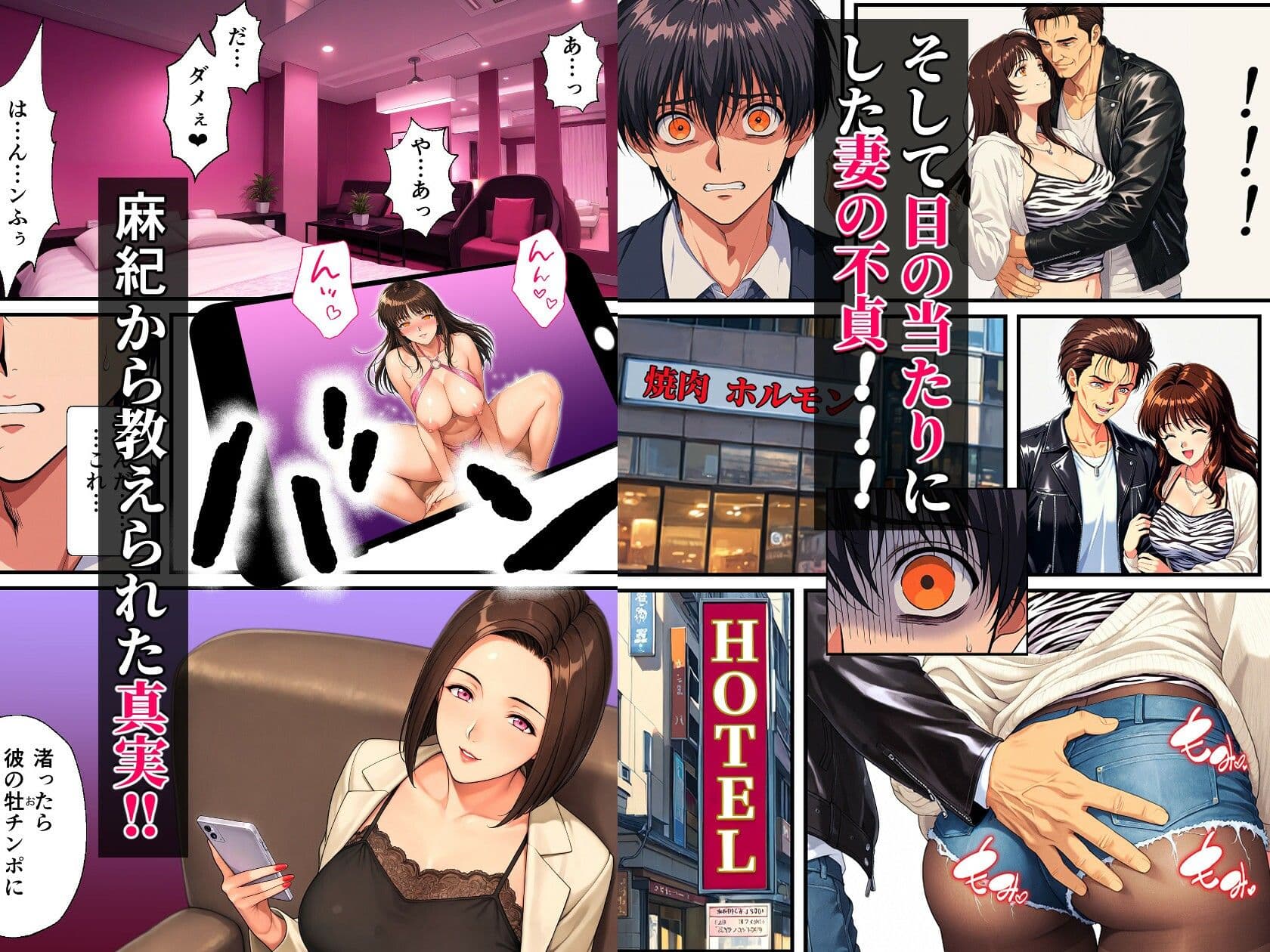 団地妻NTR〜清楚妻が早漏雑魚ちんこ(ダンナ)に欲求不満爆発? NN(生中だし)オフ会しちゃった話〜 サンプル 6