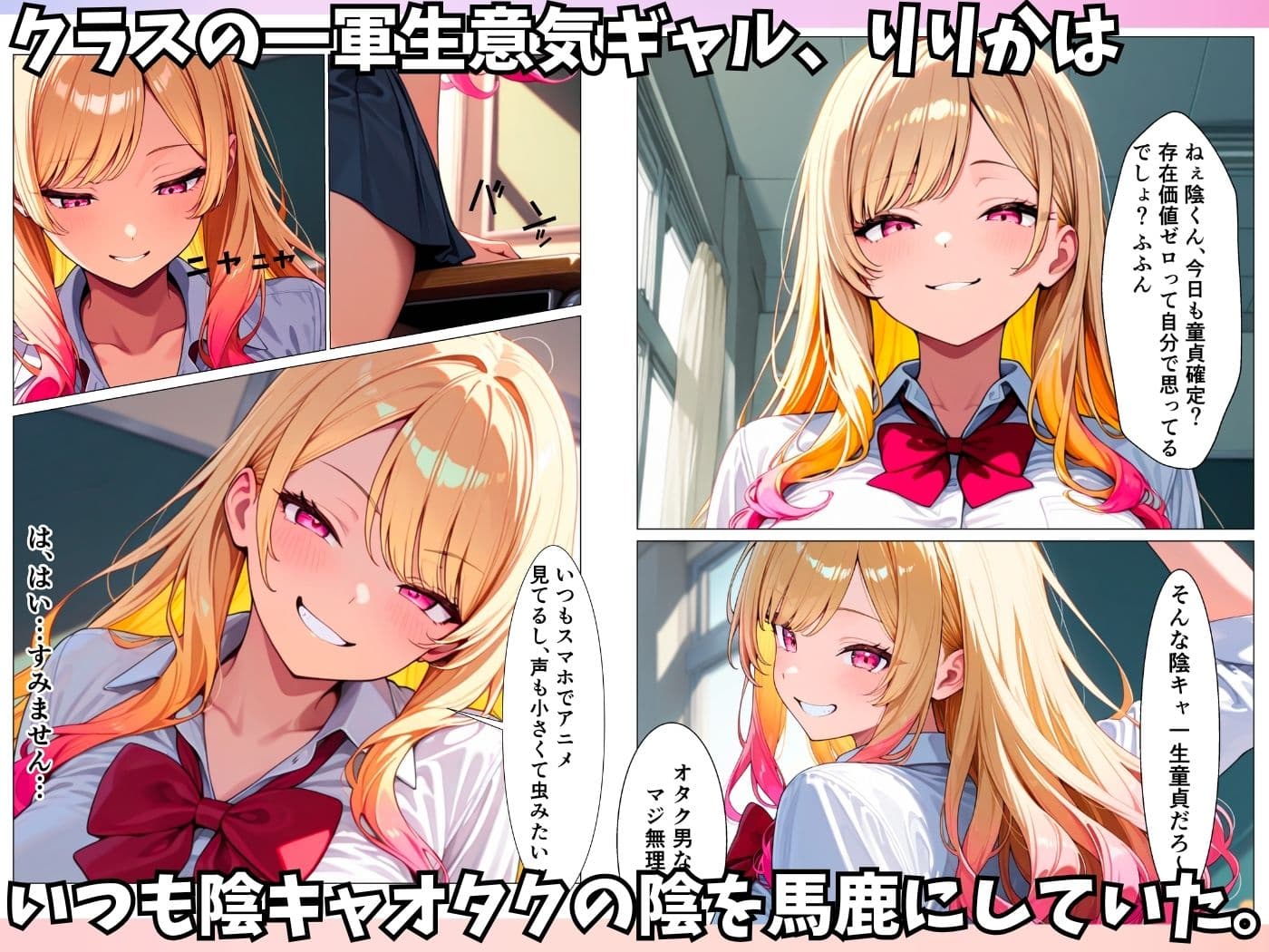 生意気ビッチギャルが陰キャオタクのデカチンにメロメロになってメス堕ちする話 サンプル 1