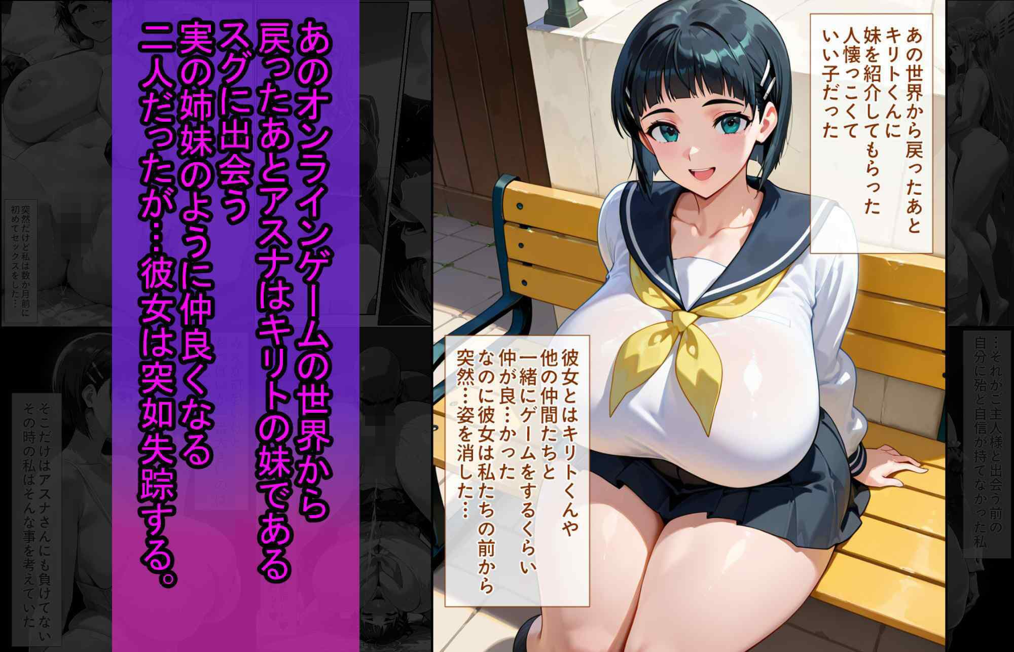 爆乳J●  アスナちゃんが巨根おじさんに寝取られる  話6 サンプル 3