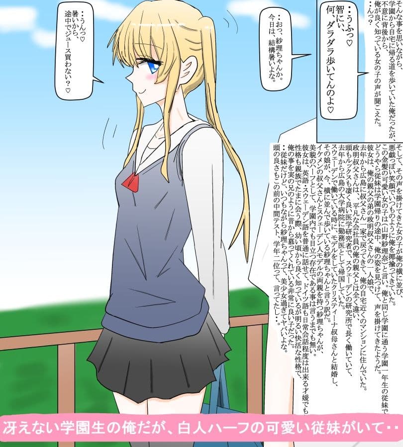 欧州帰りの可愛すぎる従妹と地味な学園生の俺 サンプル 1