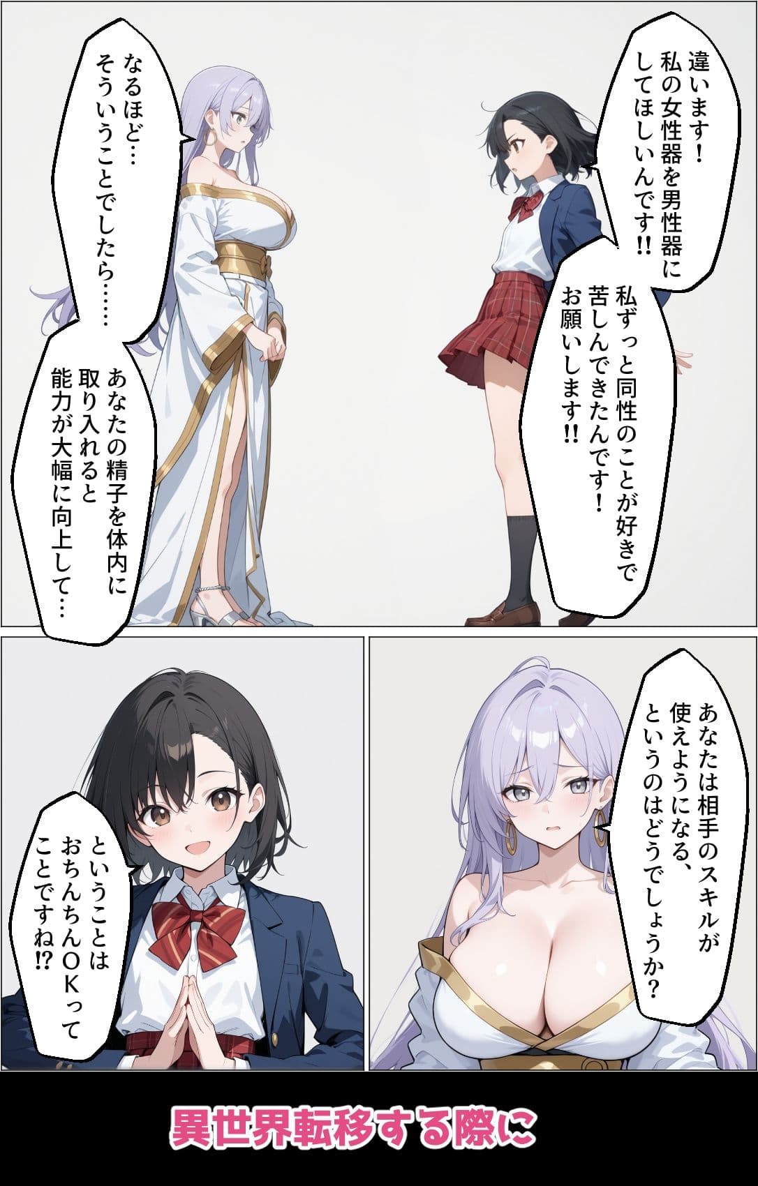 異世界転移でレズがペニスを手に入れてセックスで無双した件 サンプル 3