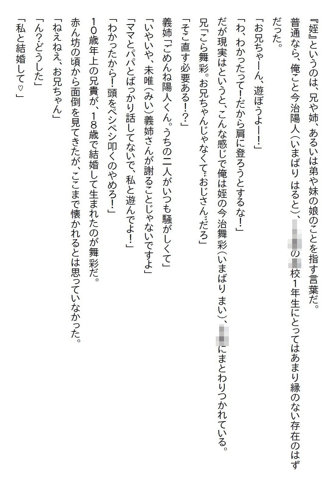 【えっちノベル】「結婚して」が口癖だった姪っ子。18歳になった時に血が繋がってないことを知ると、解らせるために襲ってきた サンプル 1