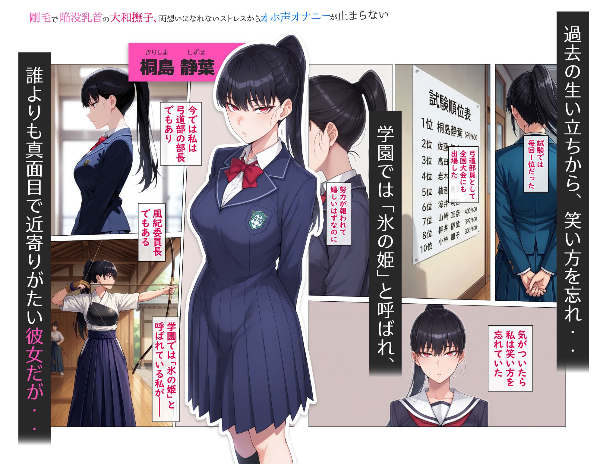 剛毛で陥没乳首の大和撫子、両想いになれないストレスからオホ声オナニーが止まらない サンプル 2