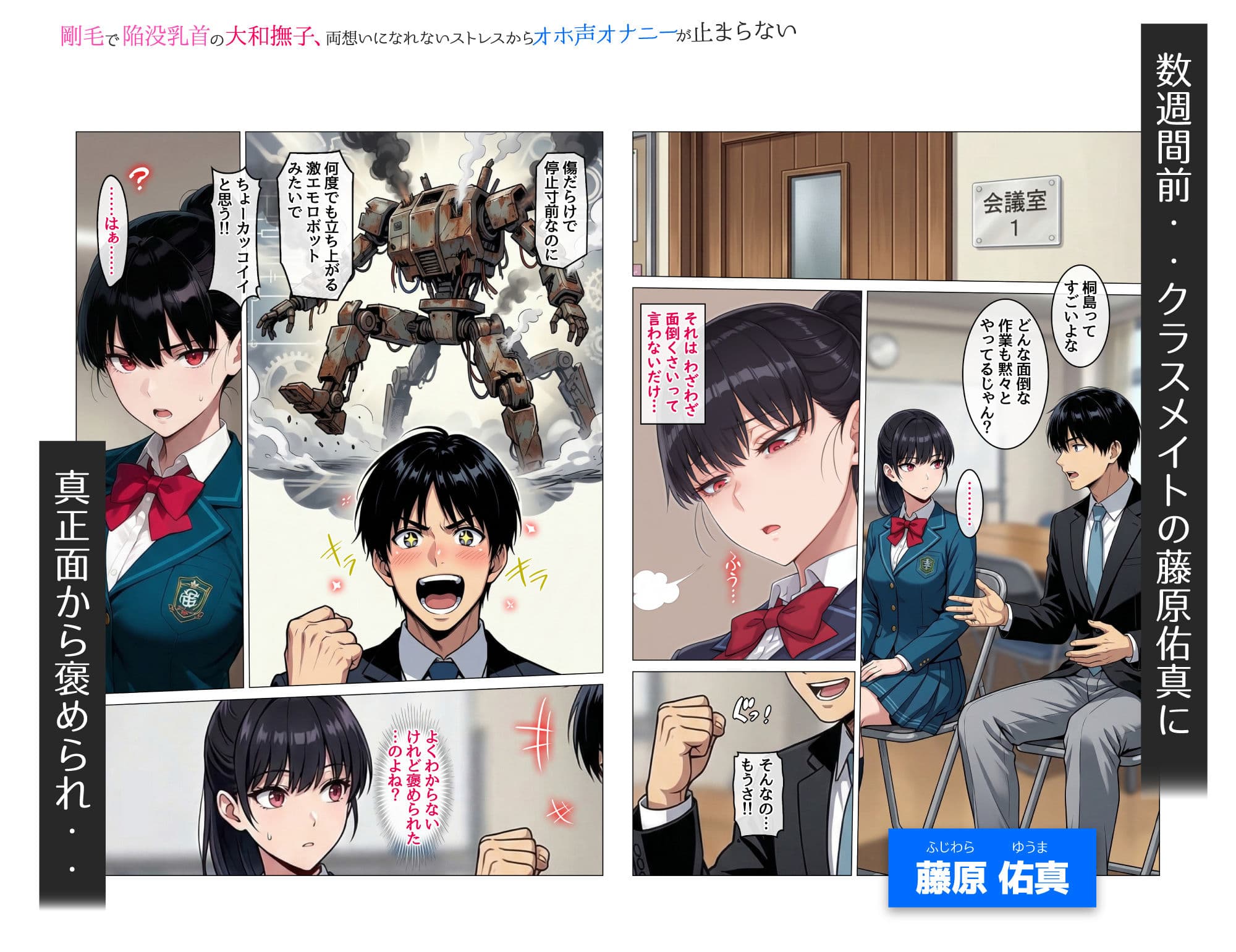 剛毛で陥没乳首の大和撫子、両想いになれないストレスからオホ声オナニーが止まらない サンプル 4