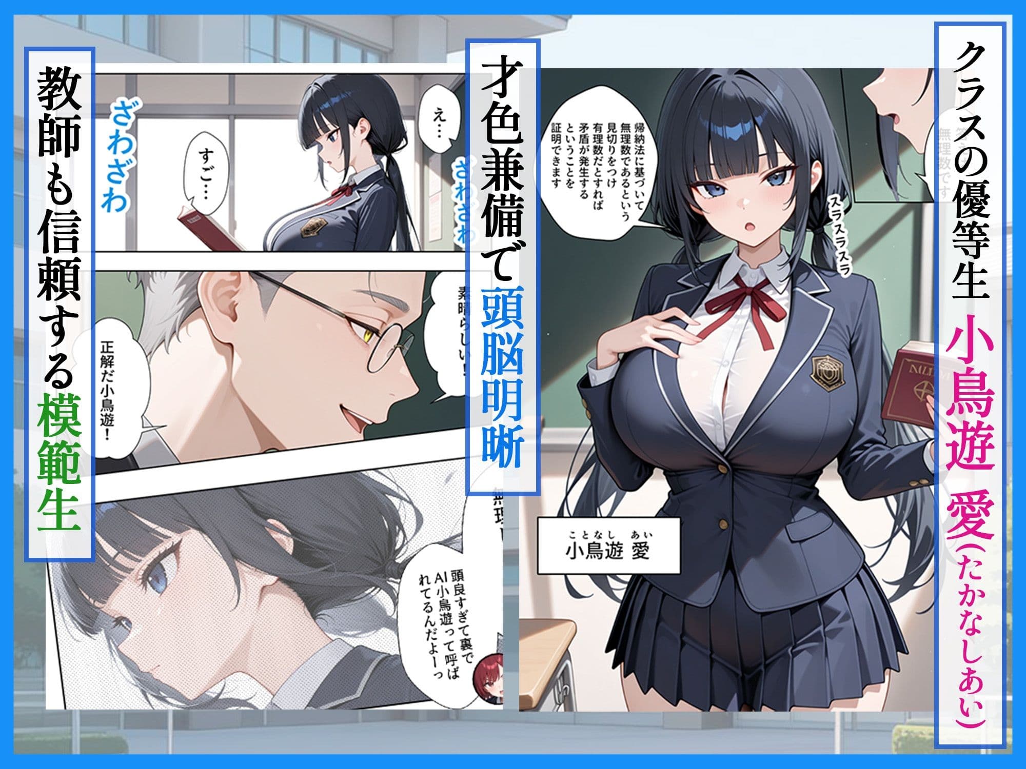 優等生の裏の顔 大好きな先生の弱味を握って寸止めの果てに中出しさせる話 サンプル 1