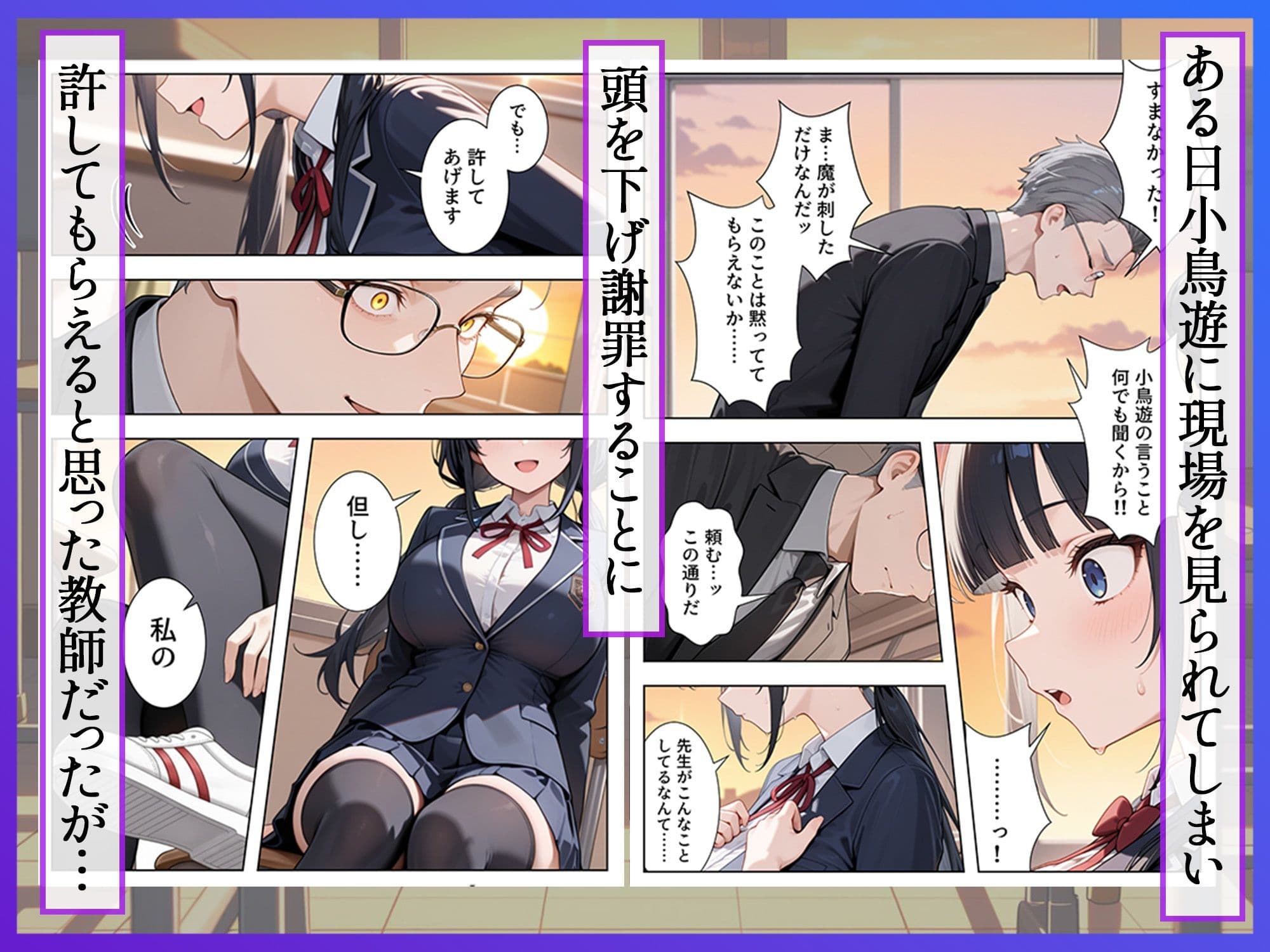 優等生の裏の顔 大好きな先生の弱味を握って寸止めの果てに中出しさせる話 サンプル 3