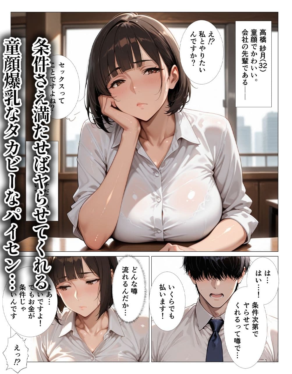 童顔爆乳のタカビーパイセンの手コキ我慢できたらご褒美セックスさせてあげる サンプル 1