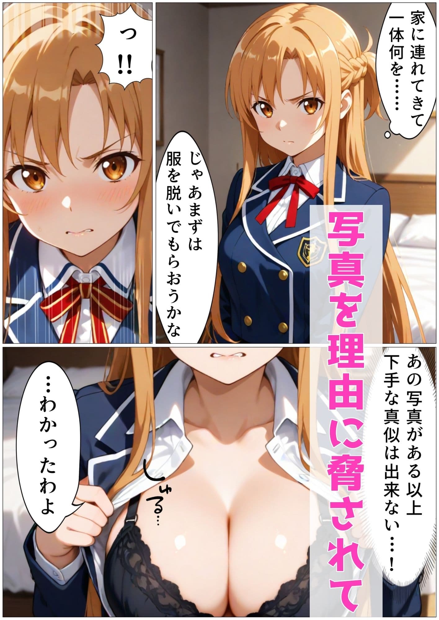 アスナ寝取り〜5日間調教されて彼氏の前で完堕ち宣言〜 サンプル 2