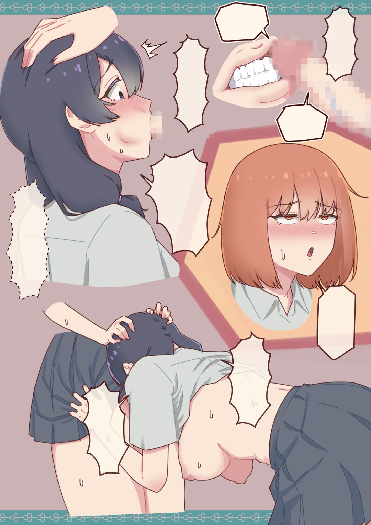 チンポの生えたアホな幼なじみに性のはけ口にされちゃう真面目ちゃんの話。 サンプル 4