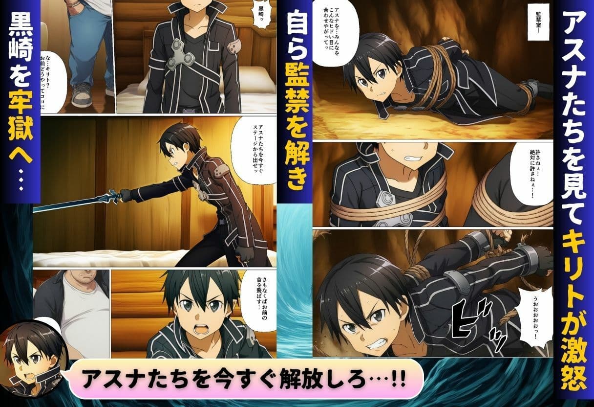 コスプレアート・オンライン〜キリトを人質に取られ全員寝取られ堕ちた件〜 サンプル 8