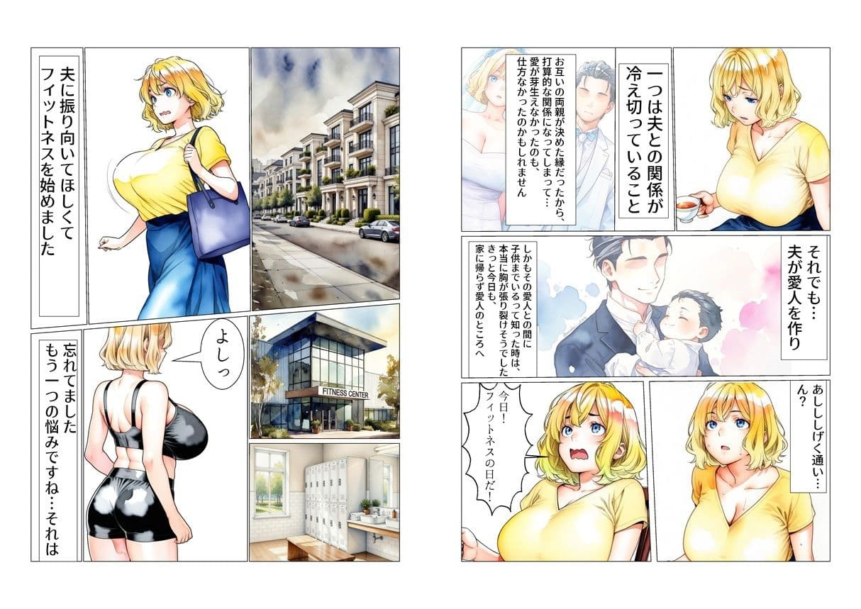 ゆるふわ美人妻かおり、巨槍に堕ちる サンプル 2