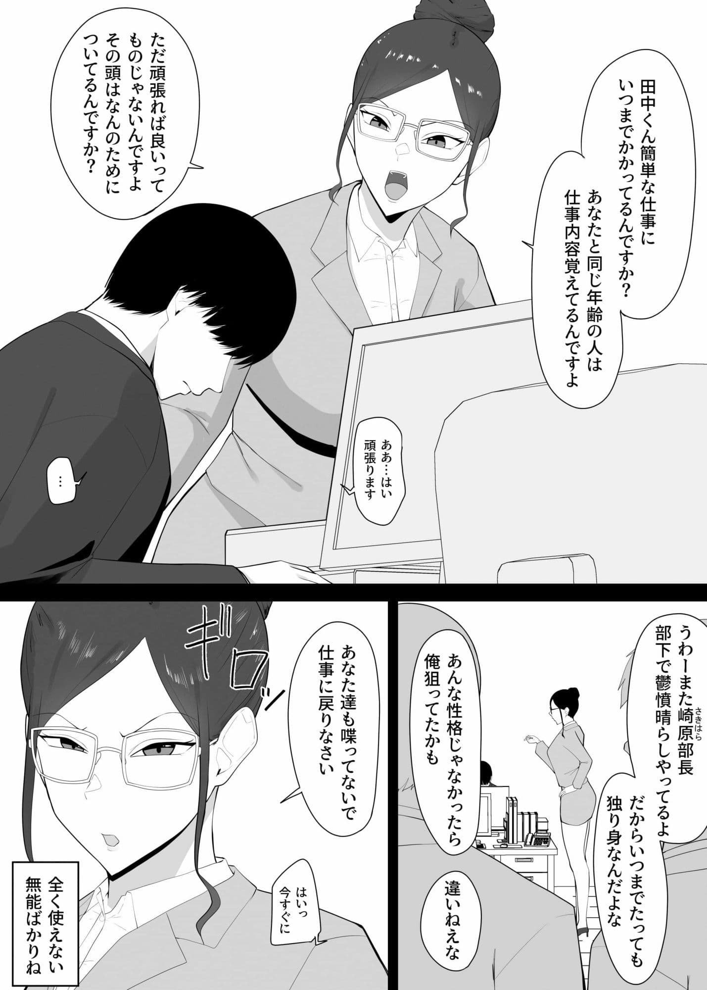 うざい女上司に催●かけて俺のことが好きな肉便器にした話 サンプル 1