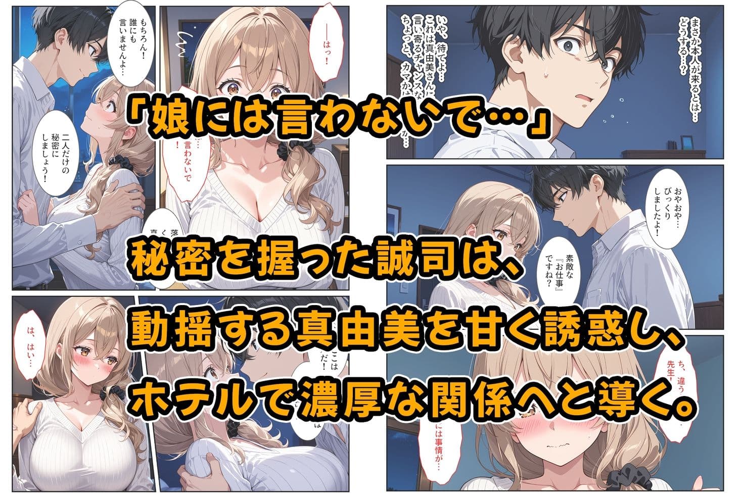 デリヘル呼んだら教え子のママが来たので孕ませました〜娘も一緒に種付けて腹ボテ家族に〜 サンプル 4