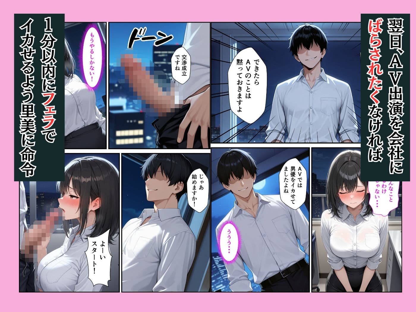 感じの悪いねちねち巨乳上司の弱みを握って中出しセックスする話 サンプル 4