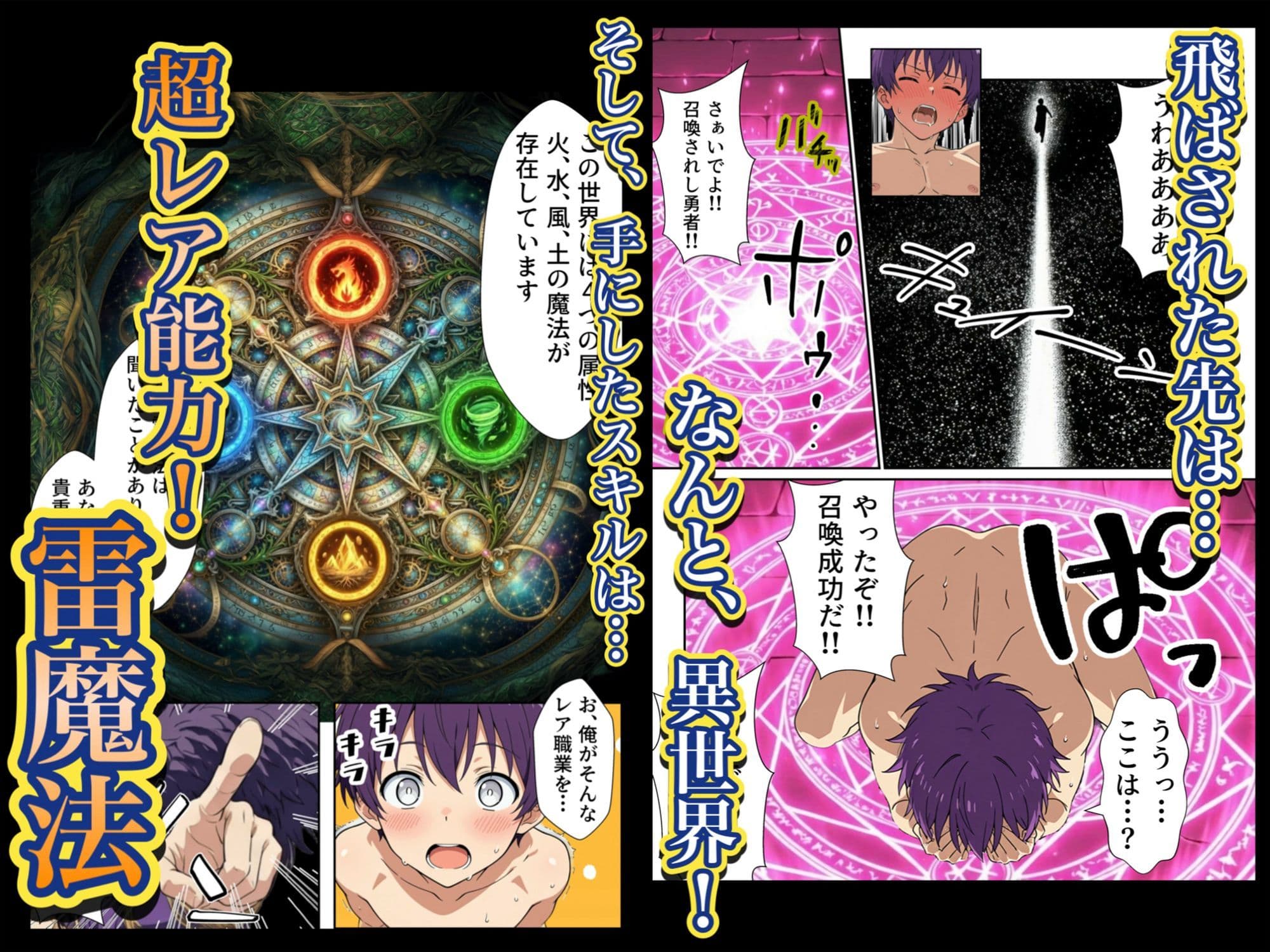 異世界召喚された最弱の雷魔法使い、体術で無双しまくり国へ復讐し、女全員を性奴●にした話 サンプル 2