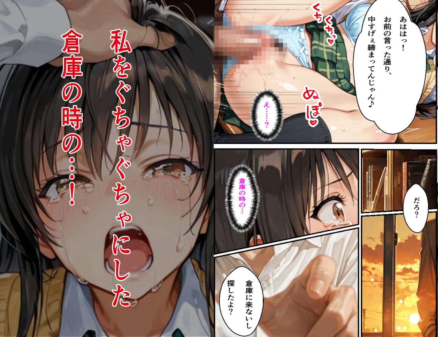 放課後の古手〇唯の悲劇 2【図書室編】ー消せない過去と動画の鎖 サンプル 9