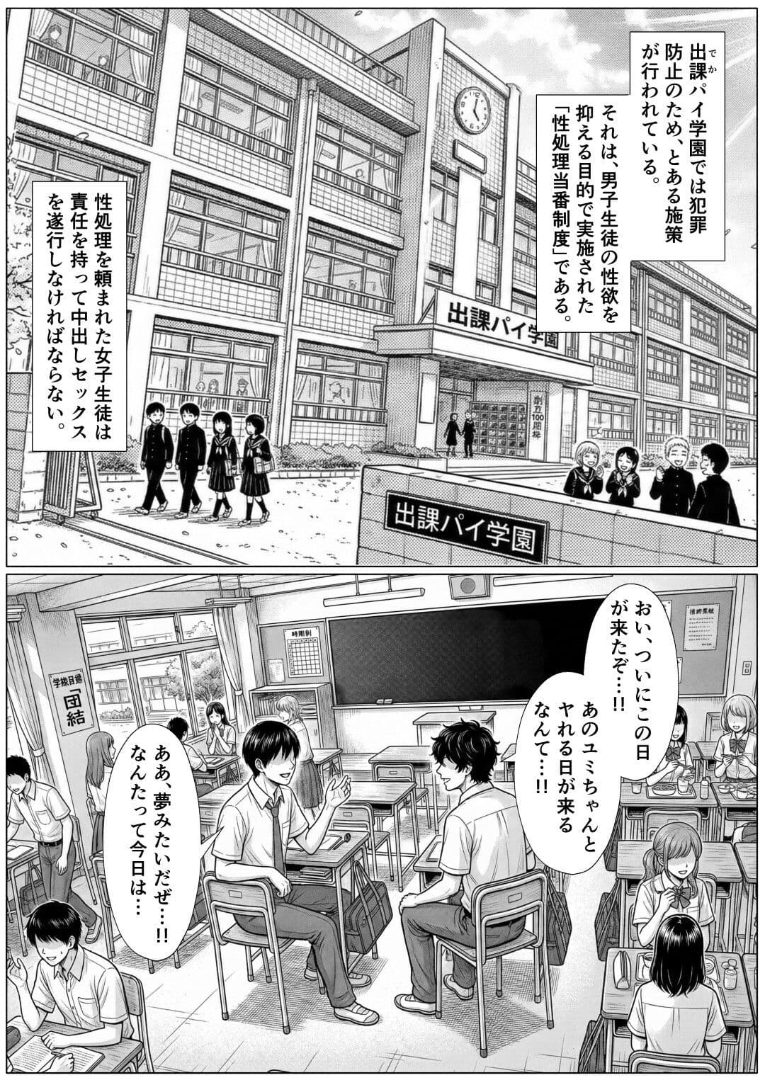 学校一の爆乳美少女が先輩の絶倫中出しで分からせられて全員のオナホに堕ちる話 サンプル 1