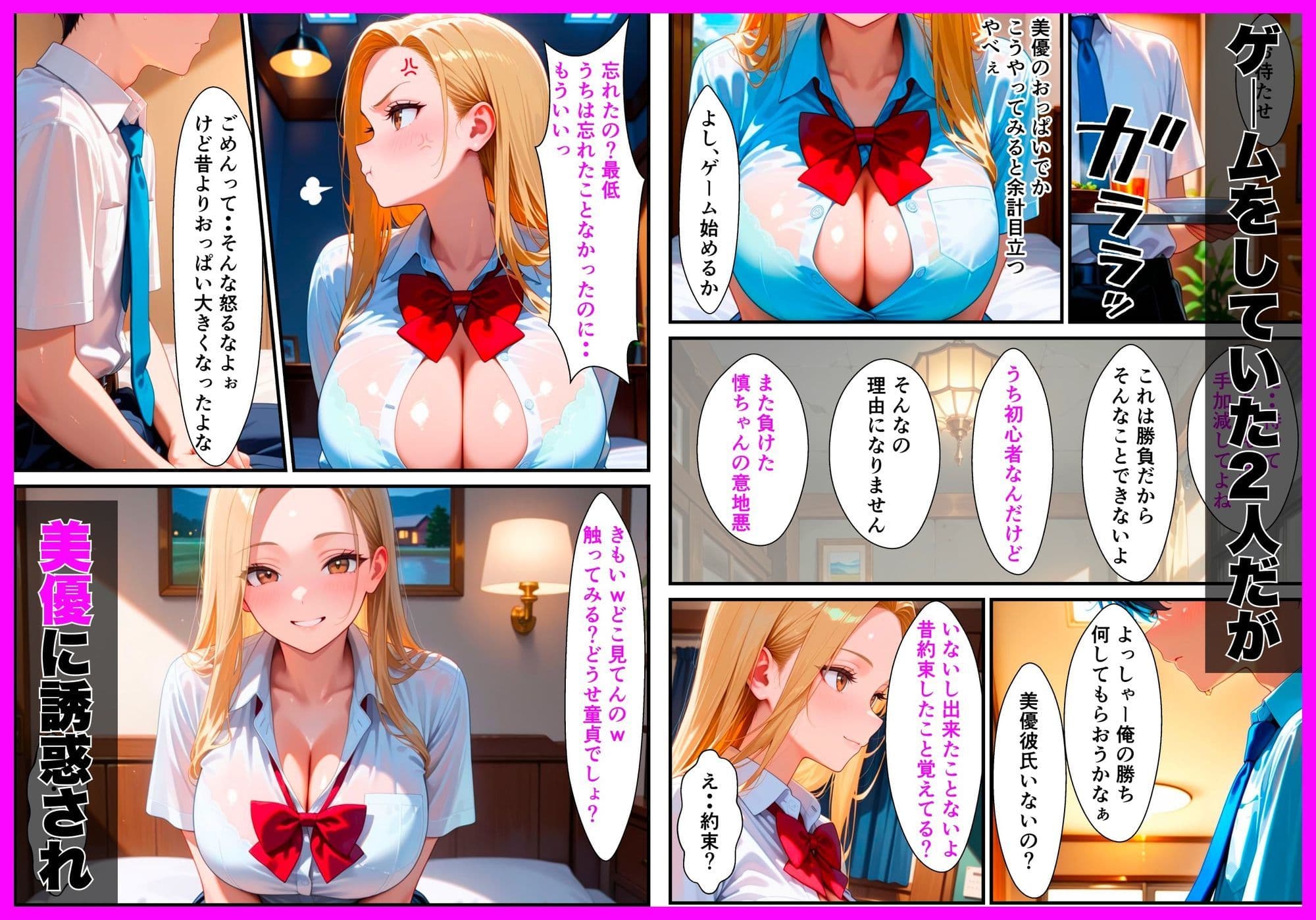 ギャルになって再会した幼馴染に童貞卒業させられて中出しセックスしまくった話 サンプル 3