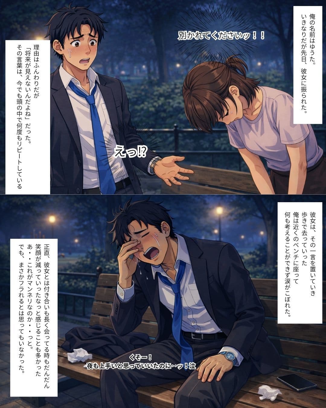 アメ舐めたら激エ〇過激セックスが見れた件 2(マッチングアプリで敗北した大人しめの黒髪ショートカット編) サンプル 1