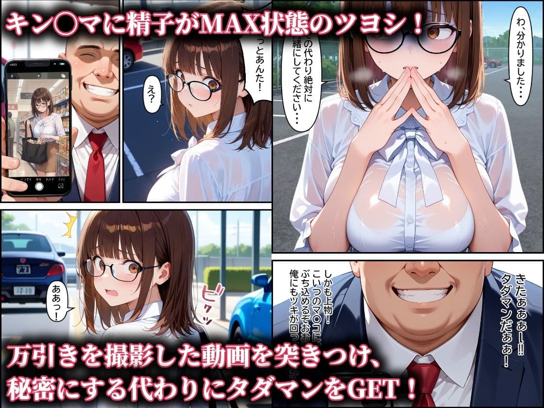 万引き巨乳人妻を脅してタダマン！社畜が堅いチ〇ポで中イキさせたら寝取っちゃった話 サンプル 4