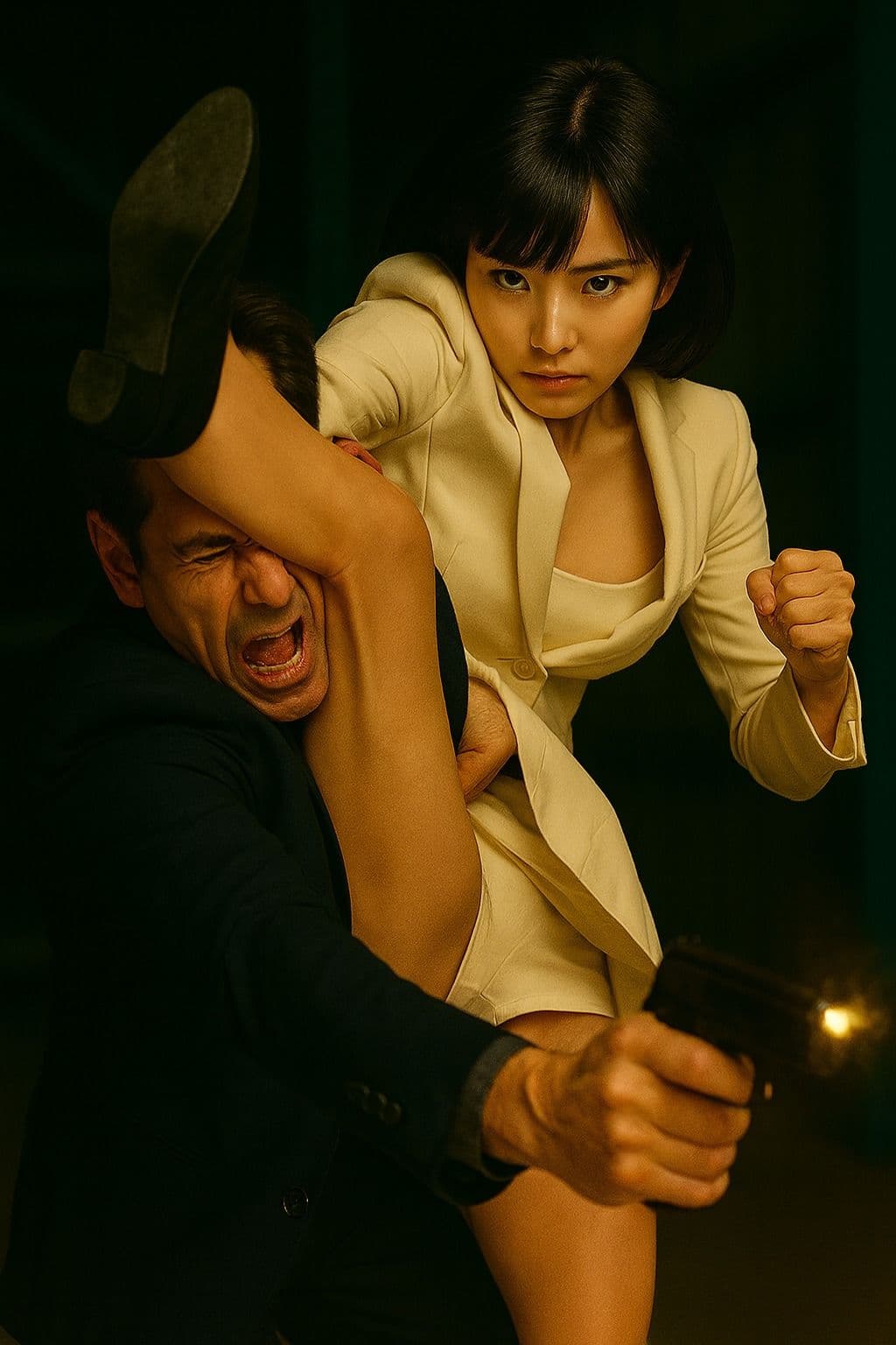 逆さ吊りの女刑事:相原美咲の屈辱と反撃 ―新宿闇オークション壊滅作戦― サンプル 1