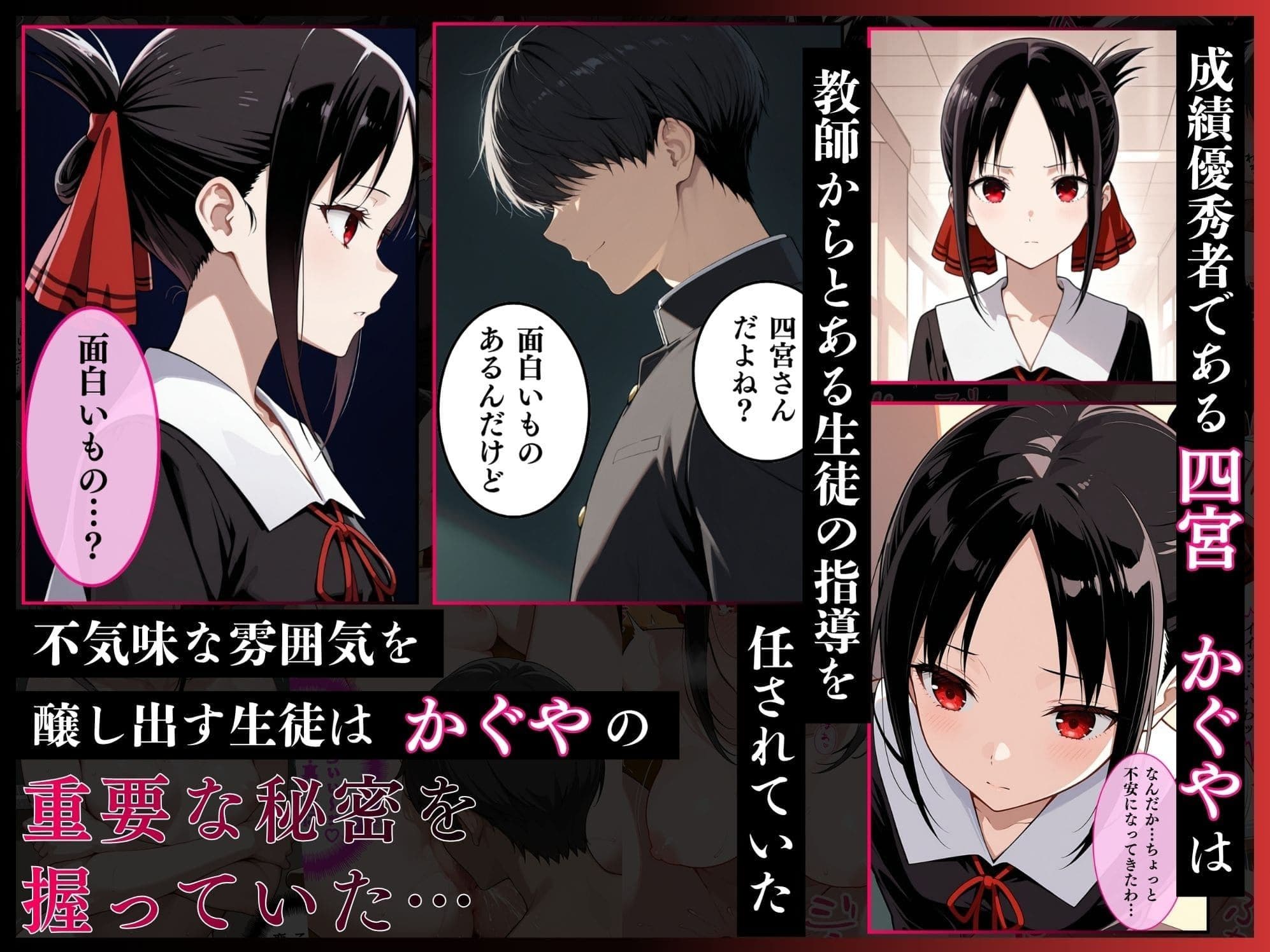 かぐや様を犯したい、白金圭も犯したい。才女たちが快楽地獄の性奴●に サンプル 1