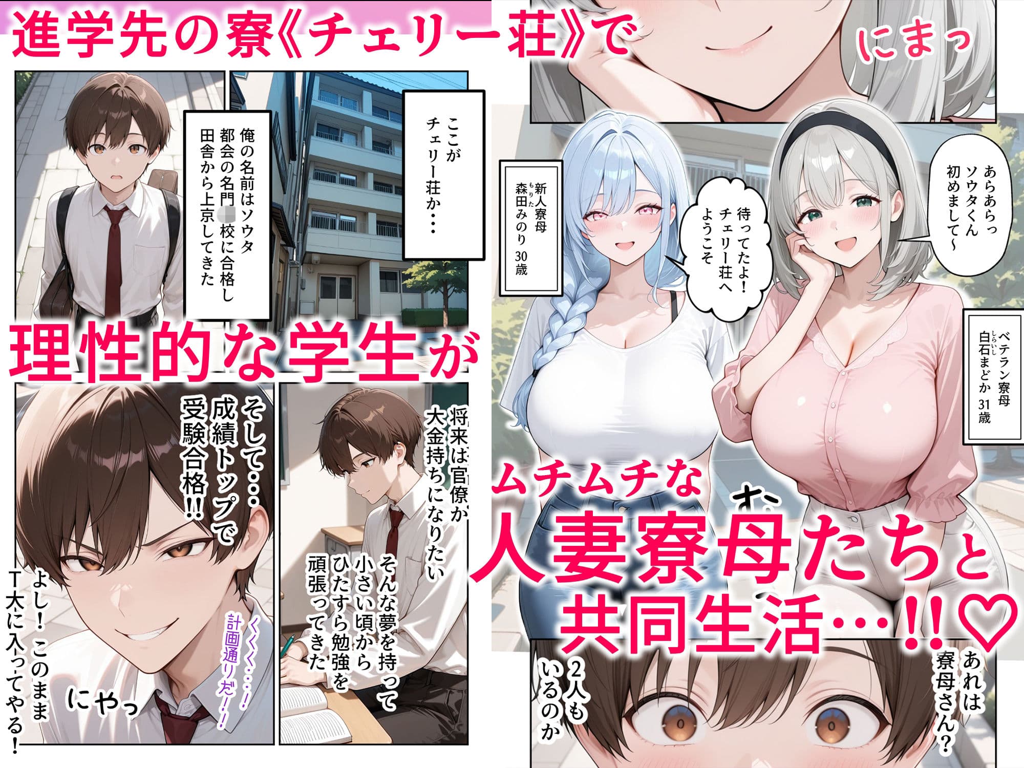人妻寮母に墜とされるっ！理性崩壊SEX サンプル 1