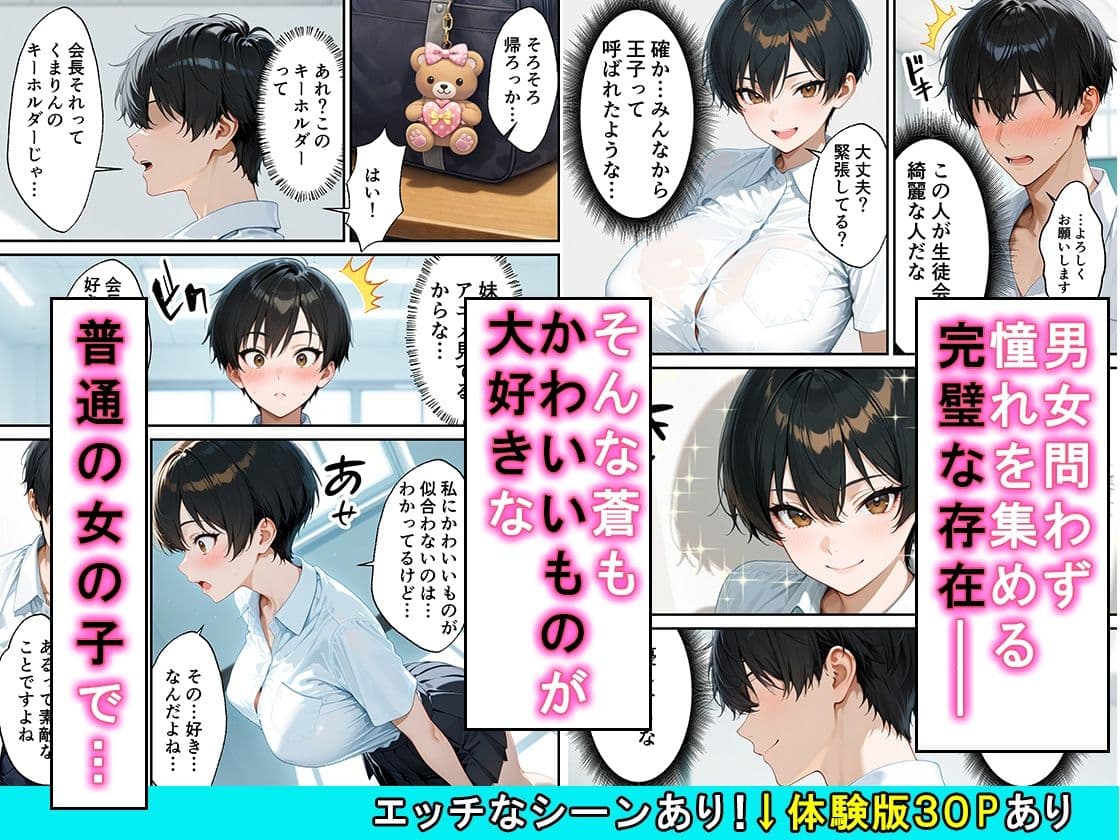 女の子扱いされたい王子様な生徒会長があまあま中出しセックスでメスになる話 サンプル 2