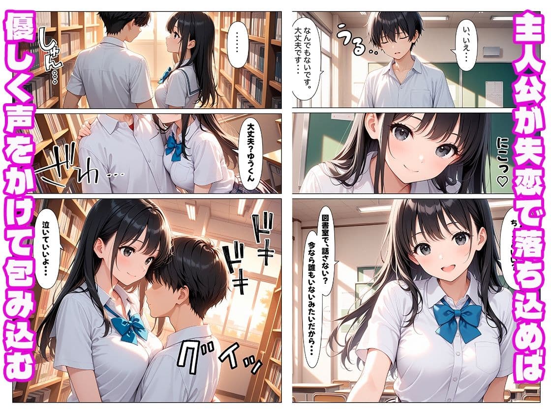 〜恋の三重奏〜陰キャで人見知りの僕が癒し甘々先輩と小悪魔甘々先輩と生ハメSEXする話 サンプル 4