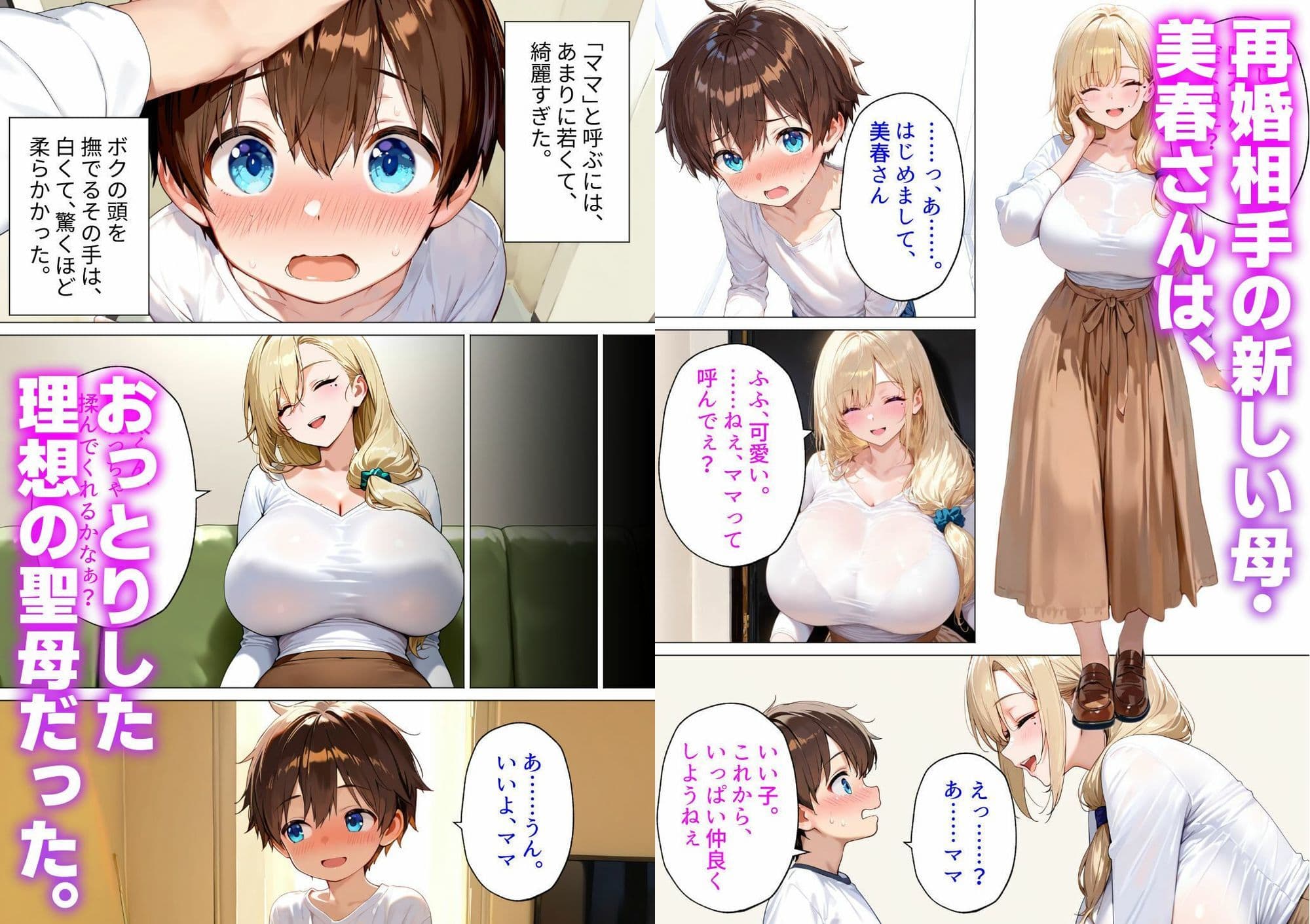 おっとり義母の赤ちゃん作り教育〜パパには内緒でボクを種馬にするギャルママの歪んだ愛〜 サンプル 1