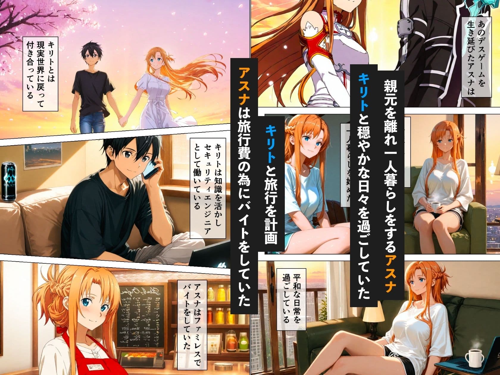 仕事ができないキモ男にアスナが弱みを握られて寝取られる話 サンプル 1