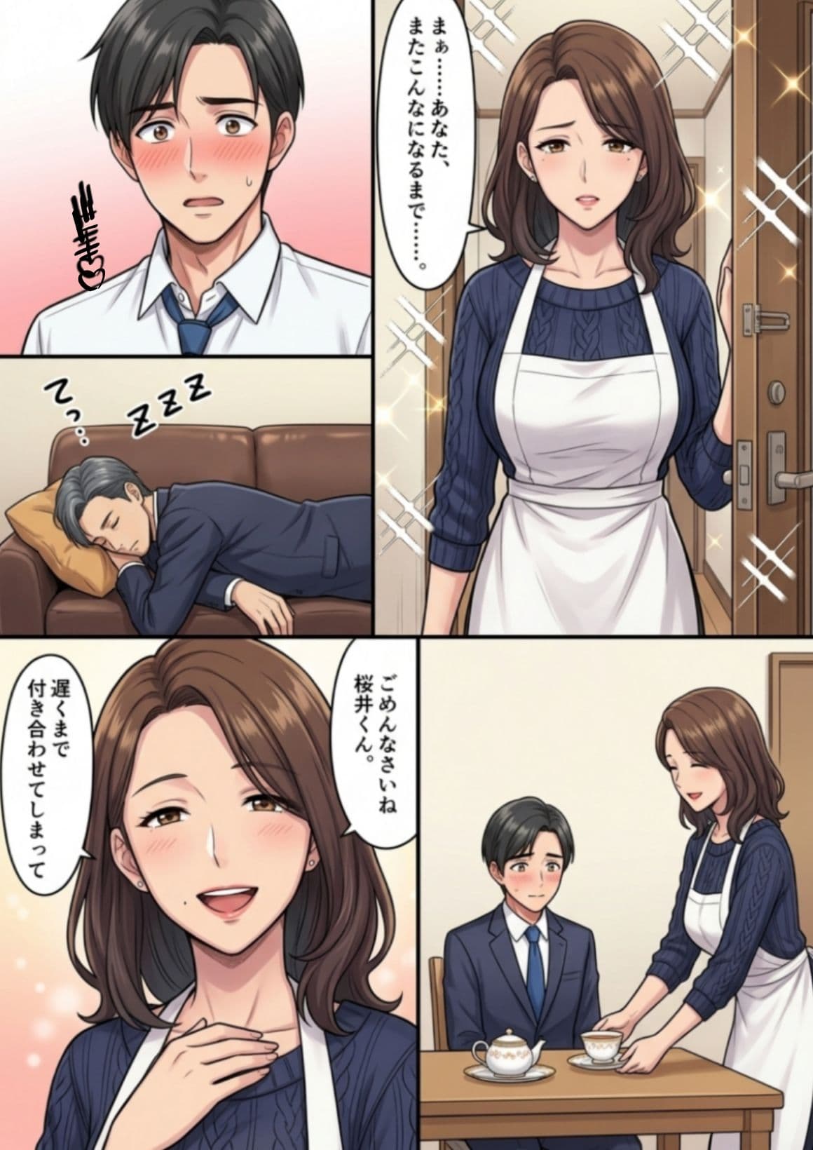 「声、出しちゃダメよ？」〜上司の妻の甘くて危険なご褒美〜 サンプル 2