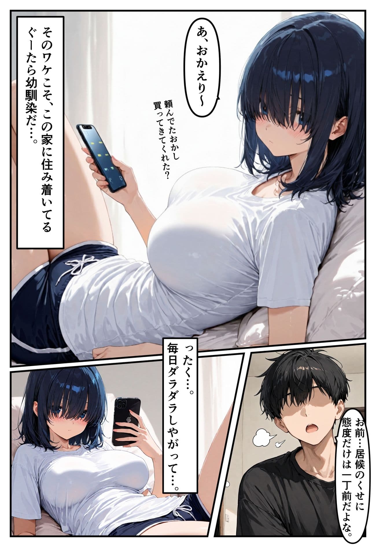 家に入り浸るニート幼馴染に体で支払ってもらう話。 サンプル 5