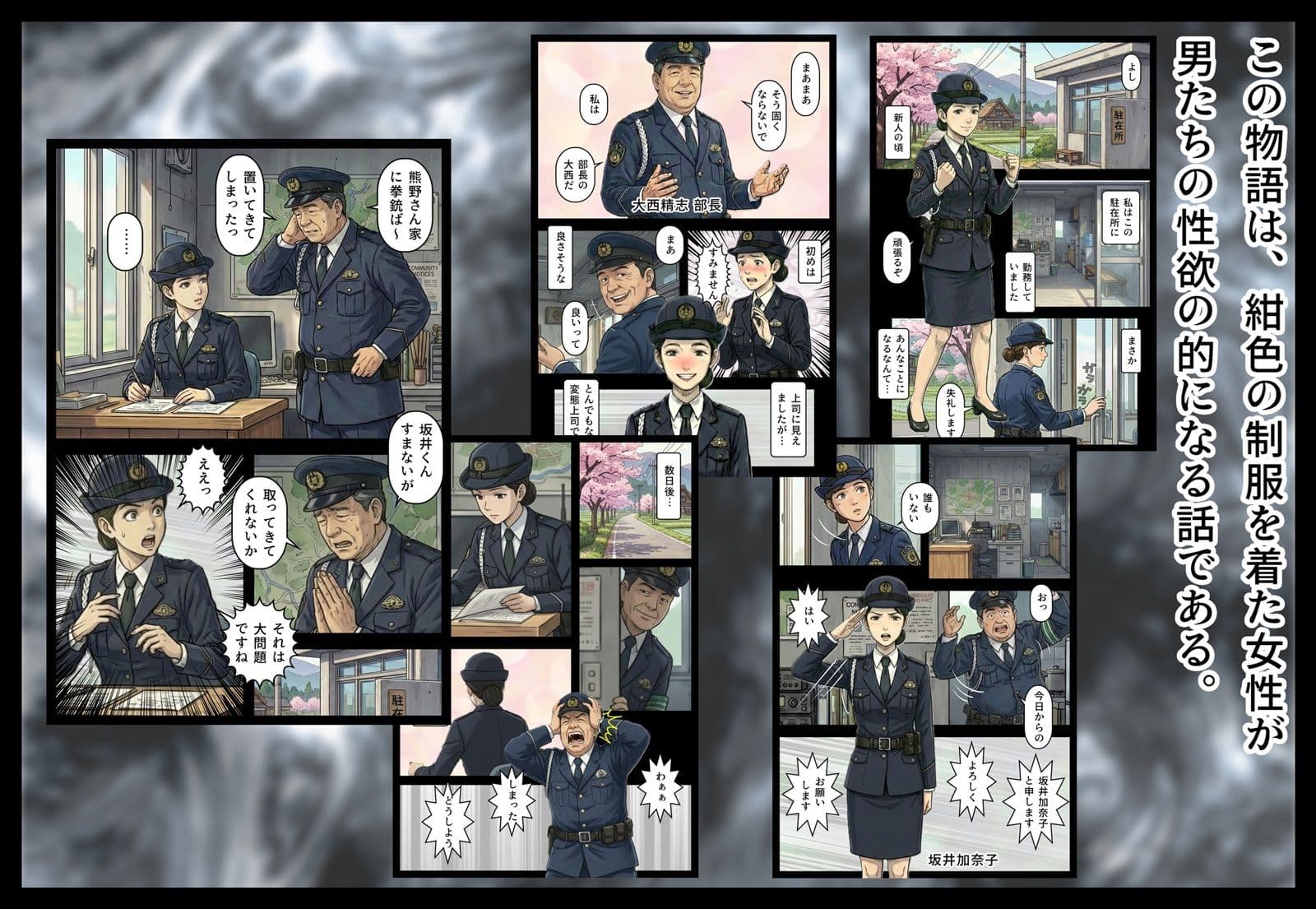 汚された紺色制服の女2 サンプル 1