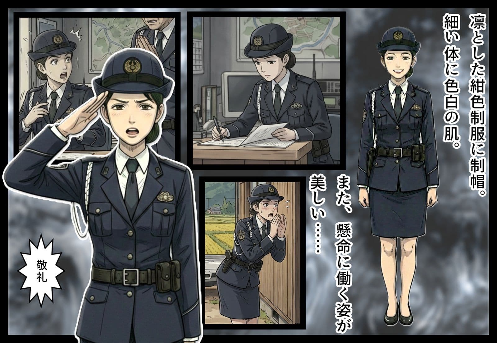 汚された紺色制服の女2 サンプル 2