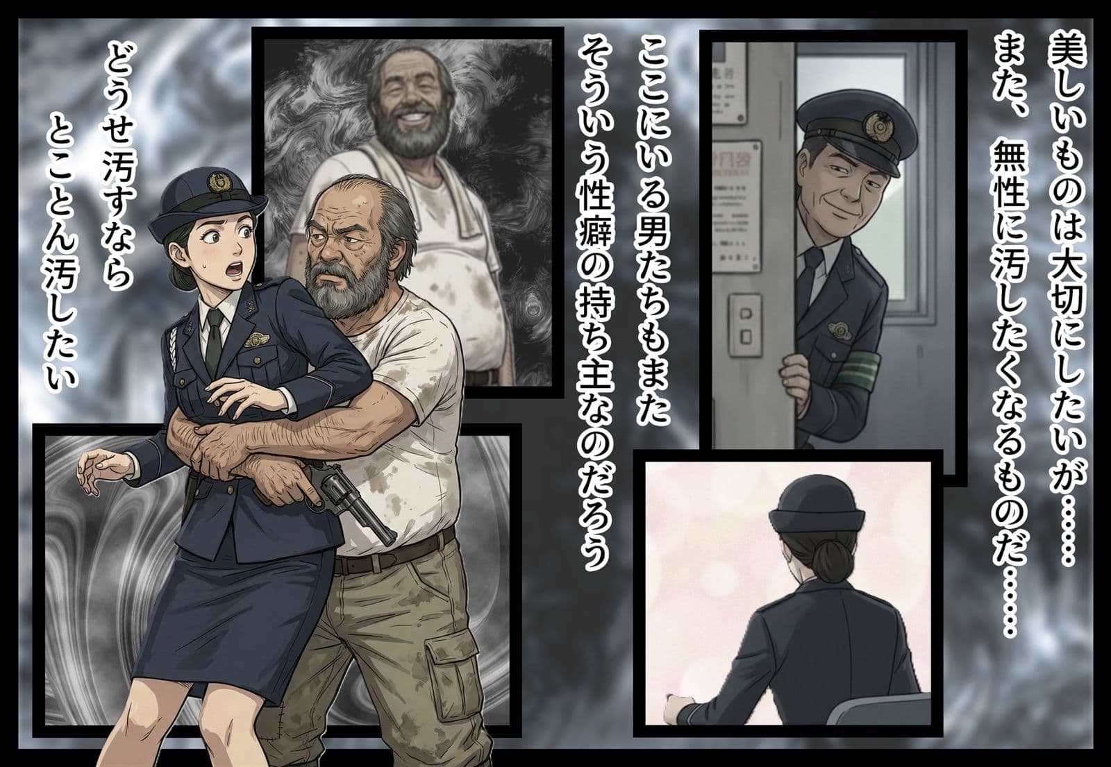 汚された紺色制服の女2 サンプル 3