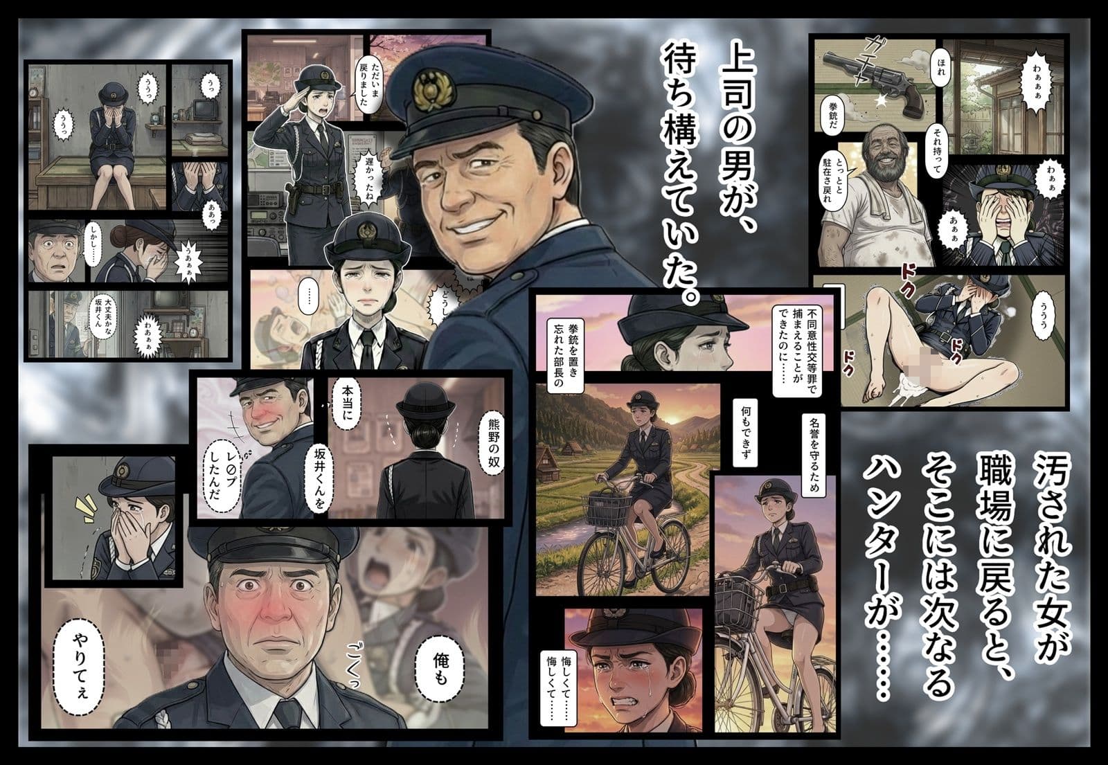 汚された紺色制服の女2 サンプル 6