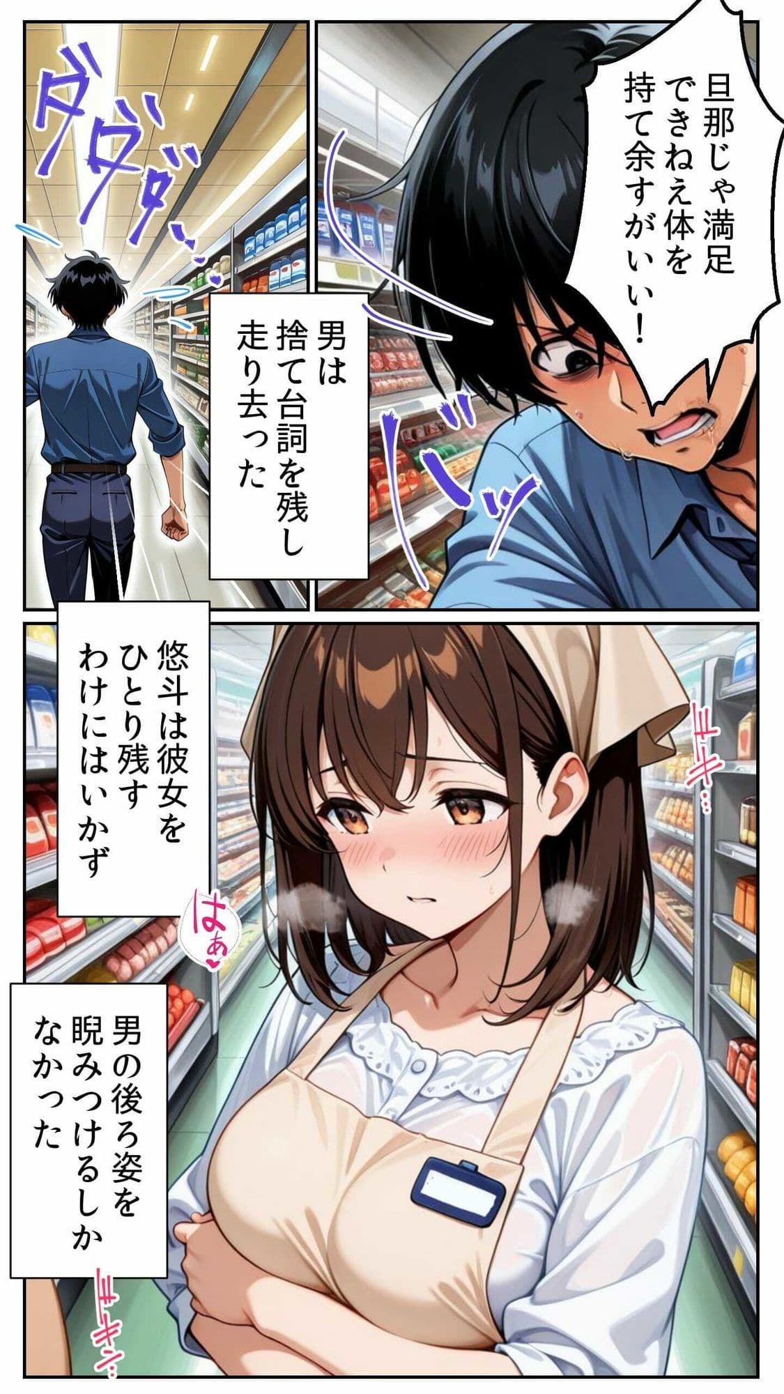 人妻パートさんと禁断の媚薬NTR 〜20歳の若妻がスーパーで乱れる午後〜 サンプル 5