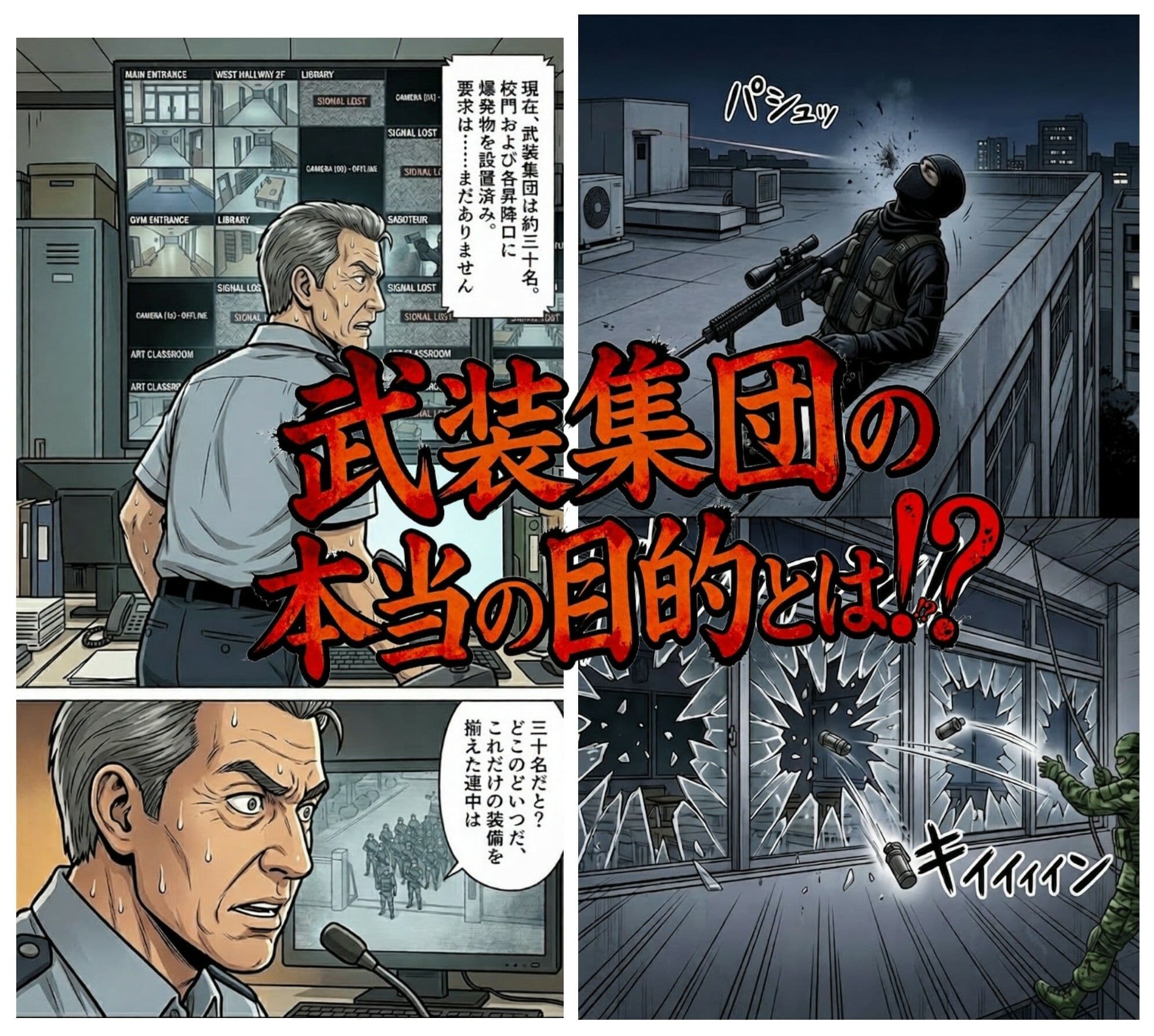 占拠された学校〜武装集団に指示されながらエロい事をしまくる〜 サンプル 4