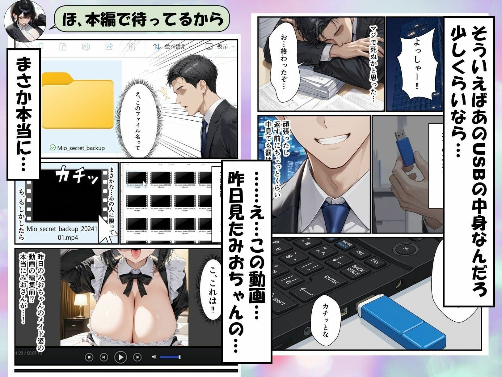 パワハラ女上司のエロ垢がばれて専用オナホになる話 サンプル 5