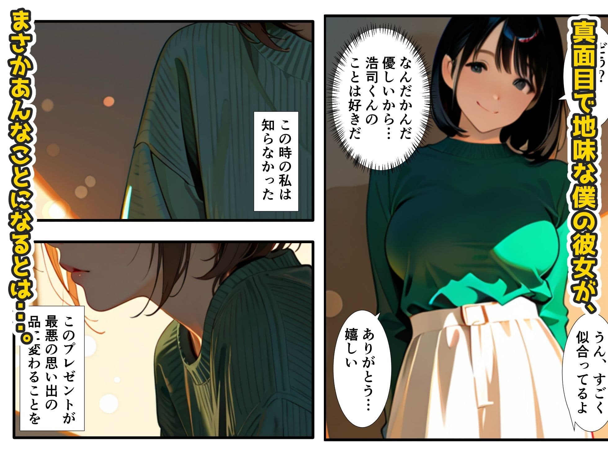 【NTR】彼女がチャラ男たちに犯●れまわされ開発されたことを報告してくる件 サンプル 1
