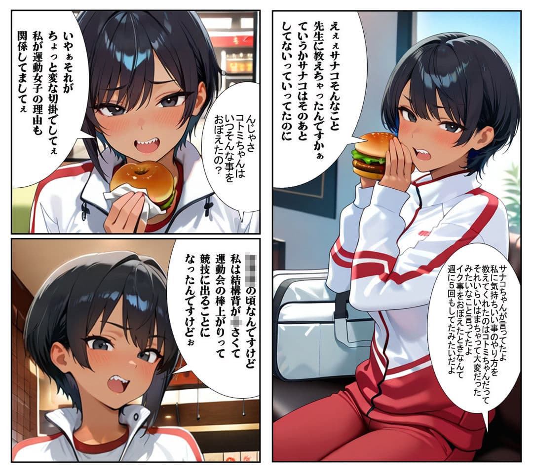 【汚パンツ女学園】第2話ボーイッシュな陸上部の女の子は性への興味が凄かった サンプル 1