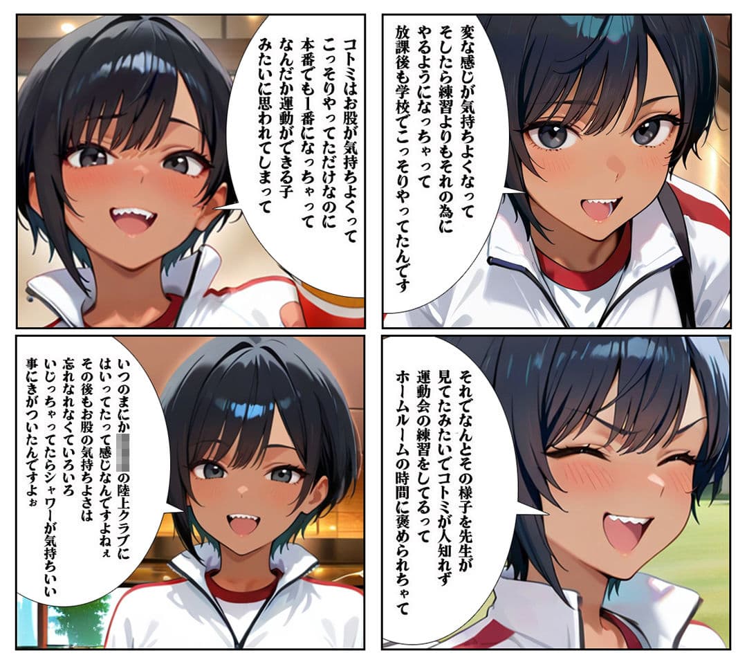 【汚パンツ女学園】第2話ボーイッシュな陸上部の女の子は性への興味が凄かった サンプル 3