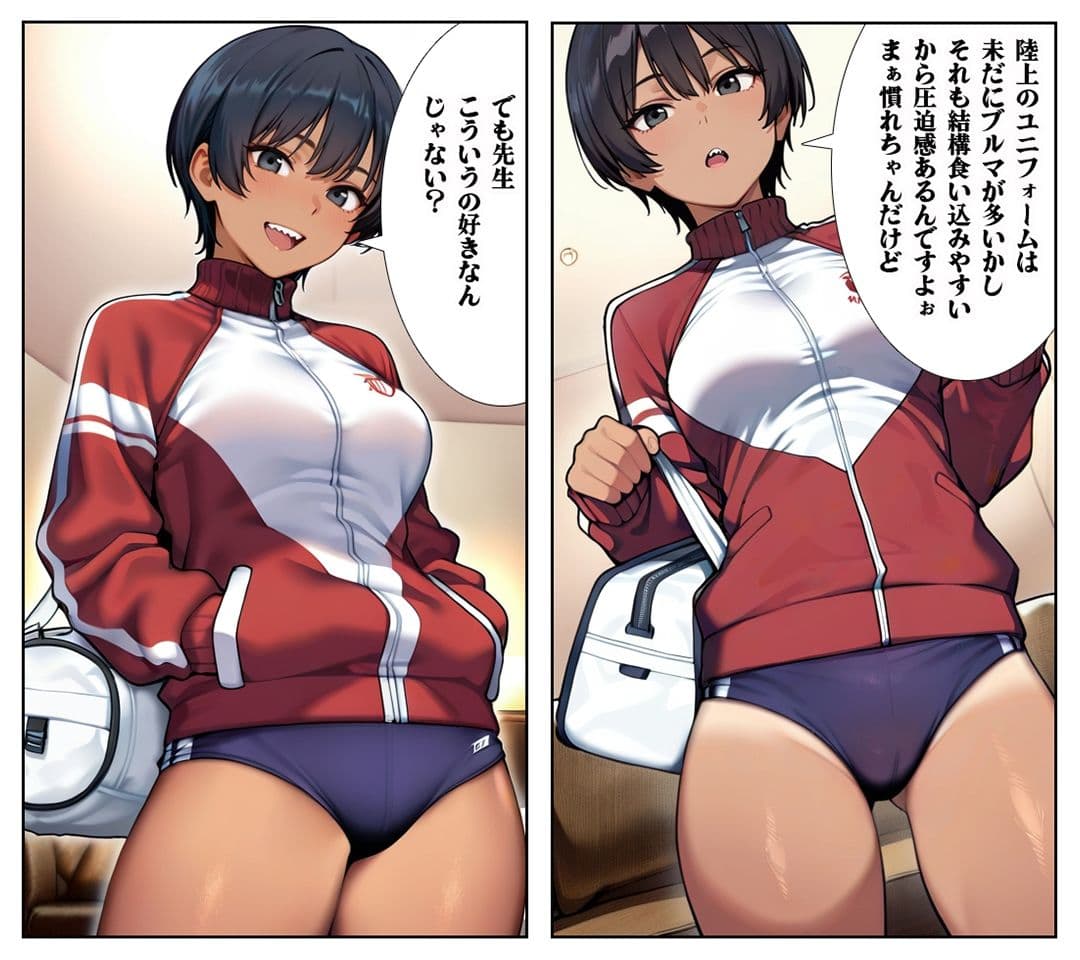 【汚パンツ女学園】第2話ボーイッシュな陸上部の女の子は性への興味が凄かった サンプル 6