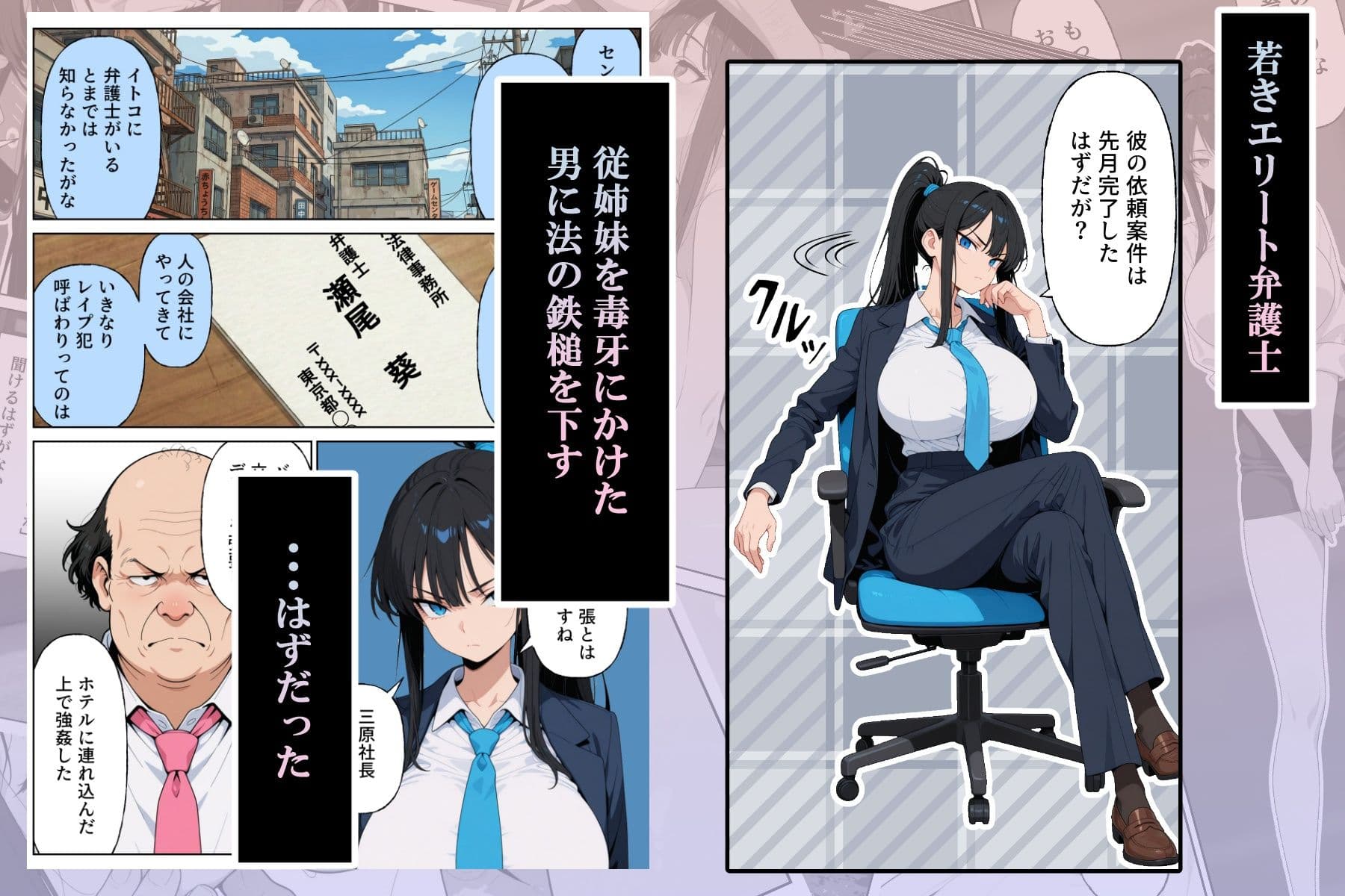 性犯罪者と戦う女弁護士 自分がハメられてメス堕ち人生終了 サンプル 2