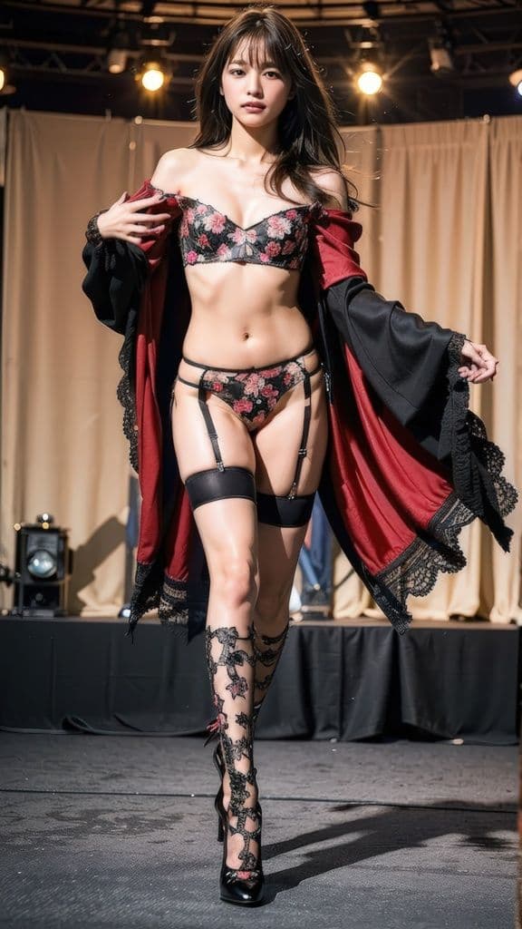 【AI実写】誰かに似ている？ 【実写風AIセクシーランジェリー（トップレス有り）】Vol.1 サンプル 1