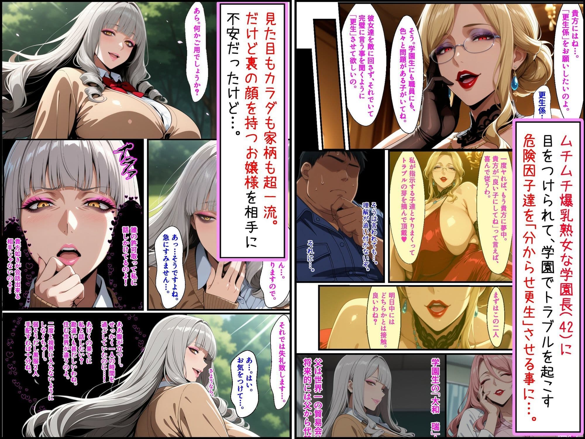 爆乳お嬢様もドスケベ熟女も特異体質で更生させる！学園長も先生もメイドも学園生も完堕ちさせてラブラブする話 サンプル 3