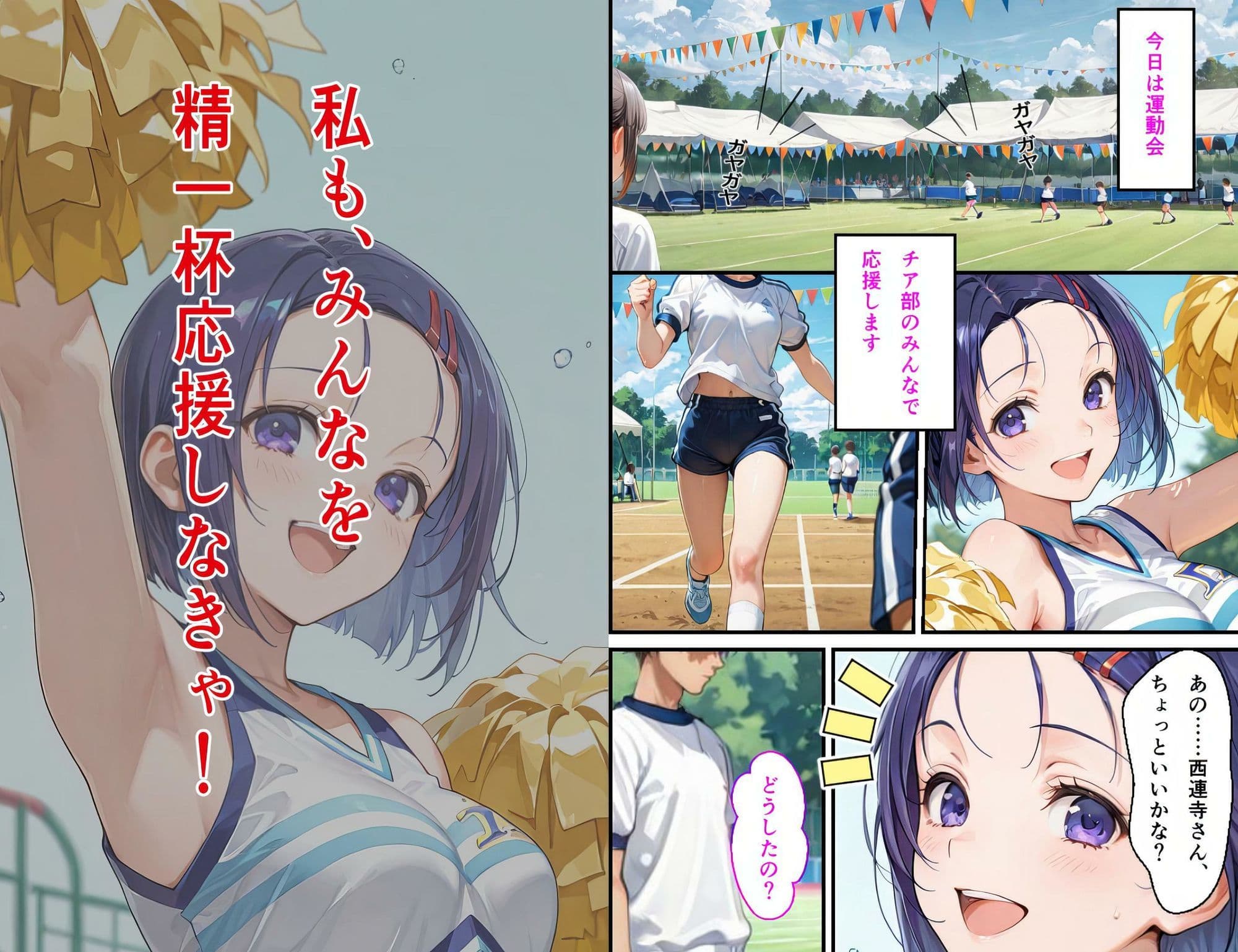 西連〇春菜 学園の悲劇 3 運動会編 〜逃げ場のない喧騒、図書室の悪夢再び〜 サンプル 1